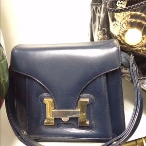 Hermes Constance Navy Bag